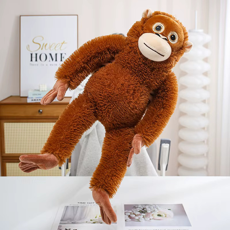 GDzaccly Gorilla-Plüschtier, Schimpansen, Stoffpuppe, Braun - Bild 3
