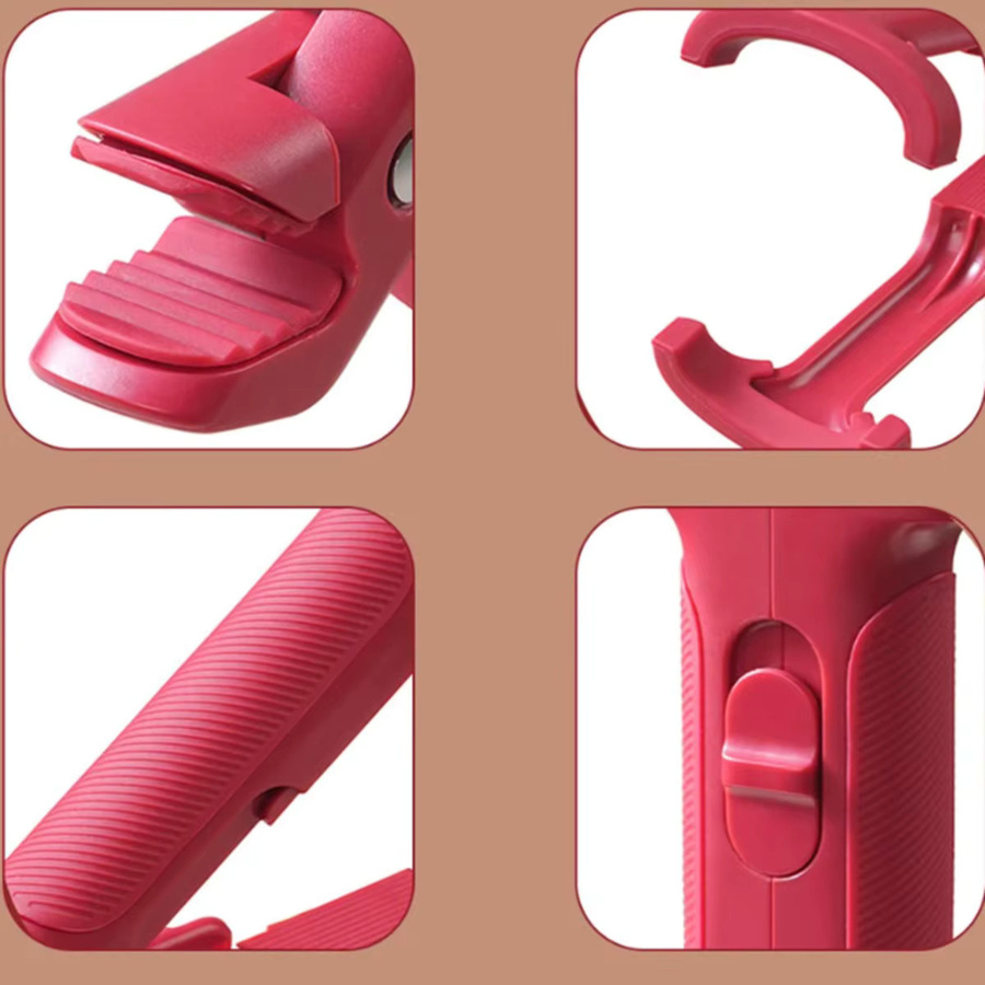 zxyouping 2-in-1 Anti-Verbrühungs Tablett- und Schüsselhalter aus Silikon in Rot mit Anti-Slip-Funktion - Bild 4