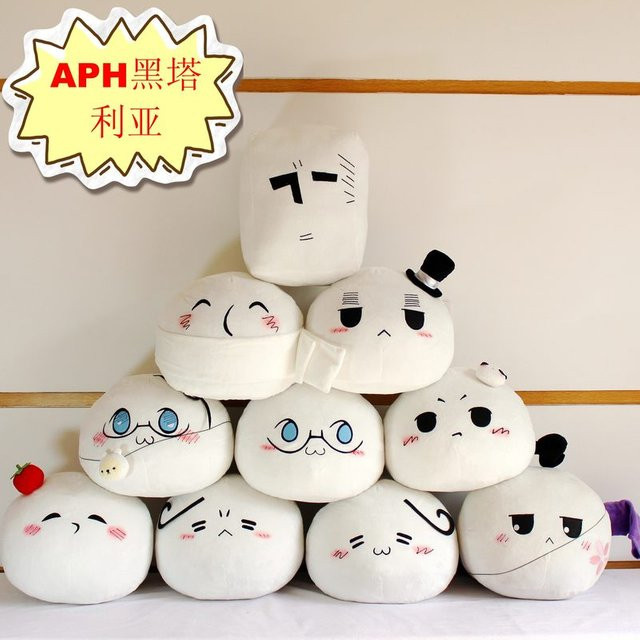 Bandai Hetalia Mochi Weiches Plüschkissen, Plüschpuppe, Weiß - Bild 1