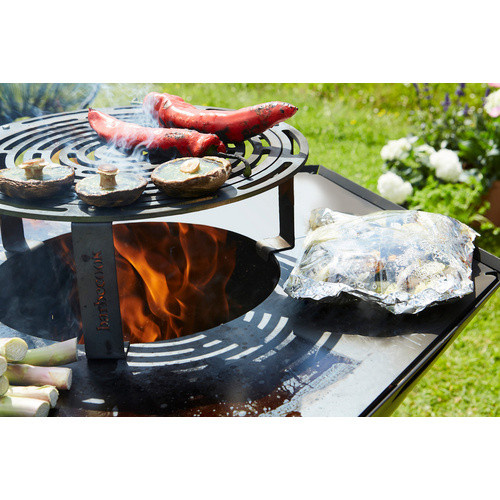 BARBECOOK Grillrosterhöhung Dynamic Centre, rund, Durchmesser: 36 cm, Stahl, schwarz - Bild 3