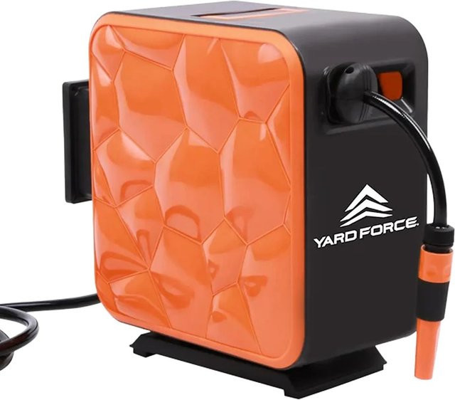 Yard Force Schlauchaufroller HW HR20B mit automatischem Schlaucheinzug in Orange-Schwarz - Bild 1