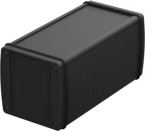 Bopla Alubos ABP Profil-Gehäuse aus Aluminium in Schwarz RAL 9005, B/T/H: 84 x 82 x 150 mm - Bild 1