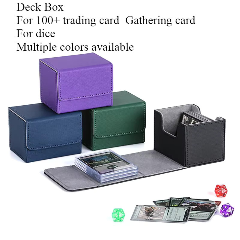 RyshePro Trading Card Deck Box, Sammelkartenetui, Weiß, Kunststoff - Bild 2