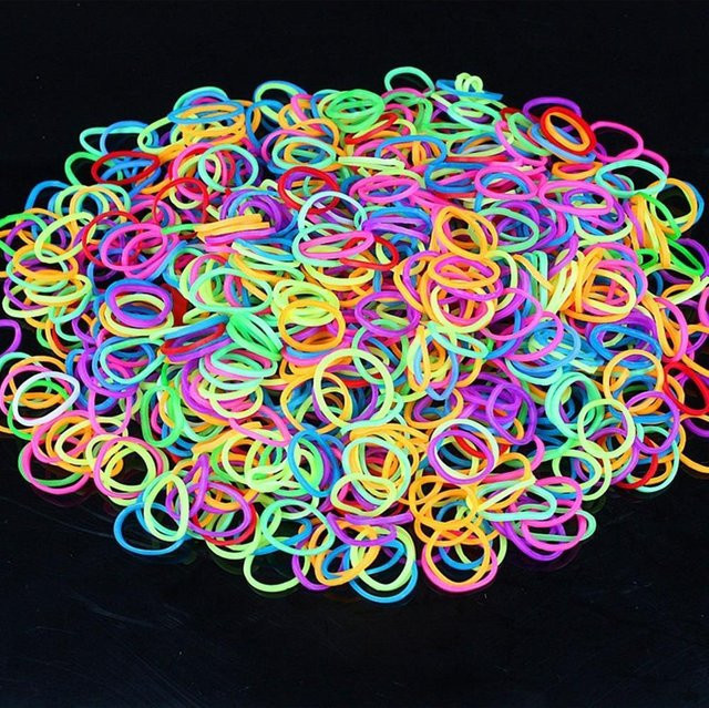 Gummi-Webstuhlbänder, bunt, Kinder - Bild 1