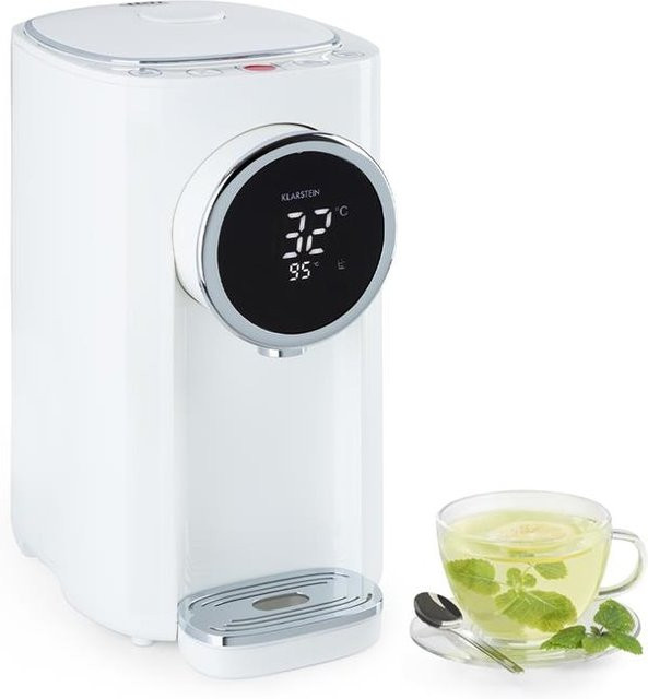Klarstein Hot Spring Plus Heißwasserspender mit 5l Edelstahl-Wassertank in Weiß - Bild 1