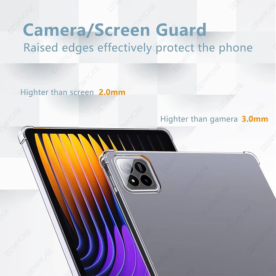 Transparente TPU Soft Case Schutzhülle für Xiaomi Pad 8, Pad 8 Pro, Pad 7, Pad 7 Pro (11,2 Zoll), MiPad 6, MiPad 6 Pro sowie MiPad 5 und MiPad 5 Pro (11 Zoll) - Bild 3
