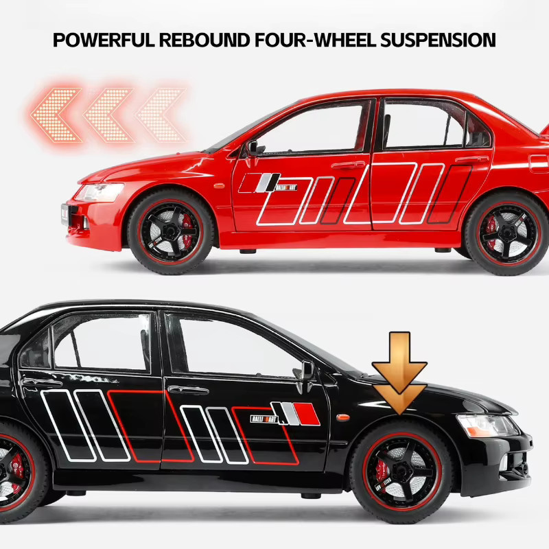 MINI AUTO Lancer EVO IX, Modell Auto, 1:24, Metall, mit Licht und Sound - Bild 2