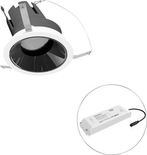 EVN LED-Deckenstrahler F01R09AM3840L15P in Weiß, rund und verstellbar - Bild 1