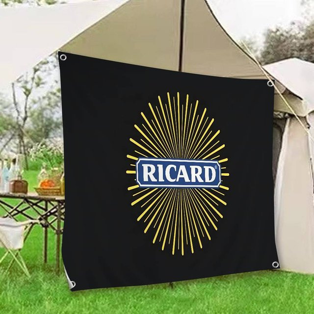 R-RicardS Retro-Flaggen Banner in Schwarz als Tischdeko für dein Wohnstudio - Bild 1