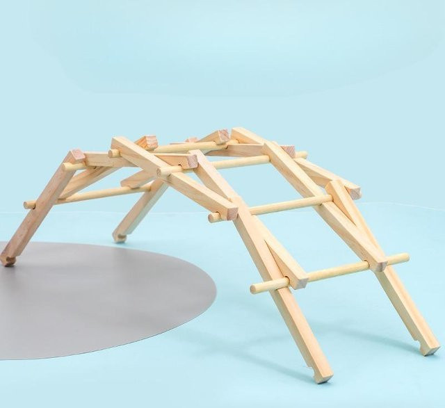 Bai Fen Bai Hölzerne Steinbogenbrücke Lernspielzeug - Bild 1