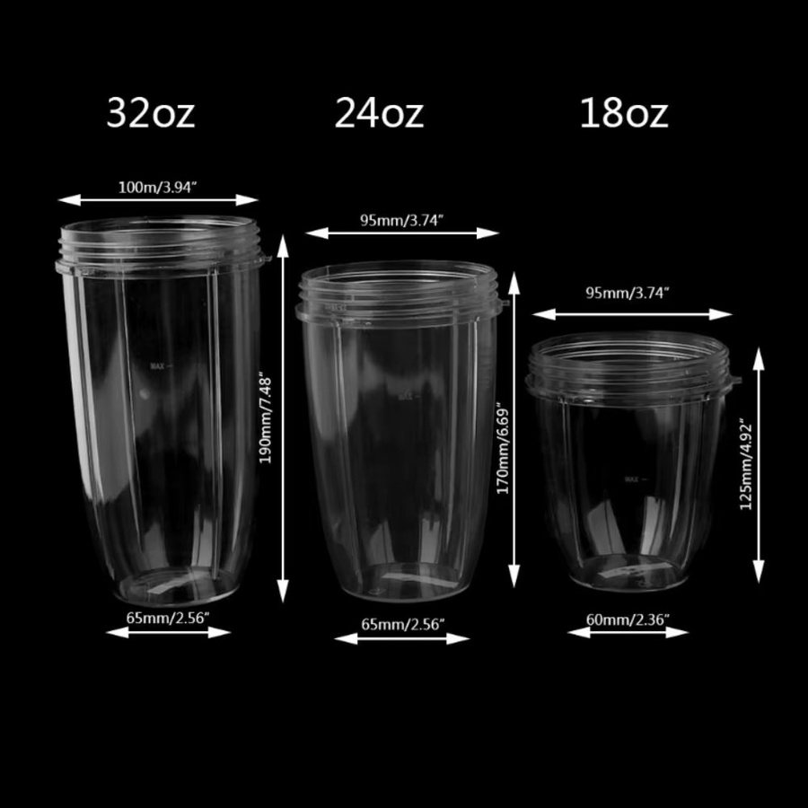 NutriBullet Ersatz Colossal Cup Becher für Nutri Juicer in Transparent - Bild 2