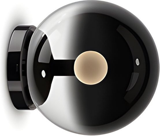 Occhio Luna scura 200 up LED-Wandleuchte in Dark Chrome mit Tunable White (2700K - 4000K) und Dimmfunktion - Bild 1