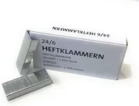 Heftklammern 24/6 aus Stahl in Silber - Bild 1