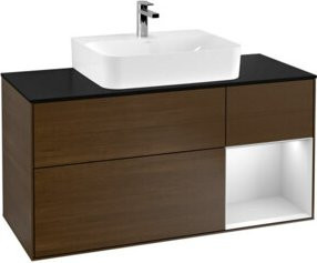 V&B Waschtischunterschrank Finion in weiß lackiert, Breite: 120 cm, Tiefe: 50,1 cm, Höhe: 50,1 cm - Bild 1