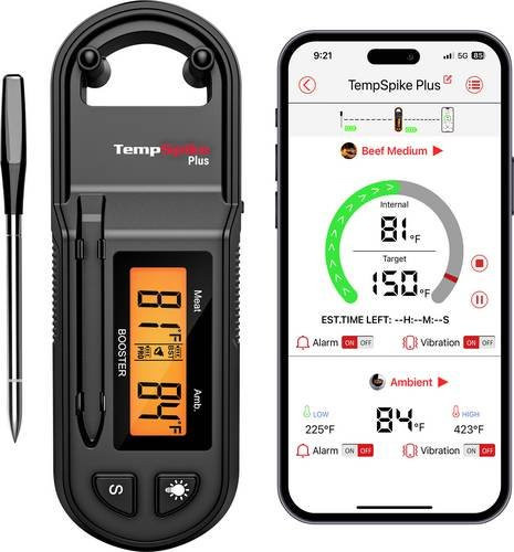ThermoPro TP971W Grillthermometer mit WiFi und App-Steuerung in Schwarz - Bild 1
