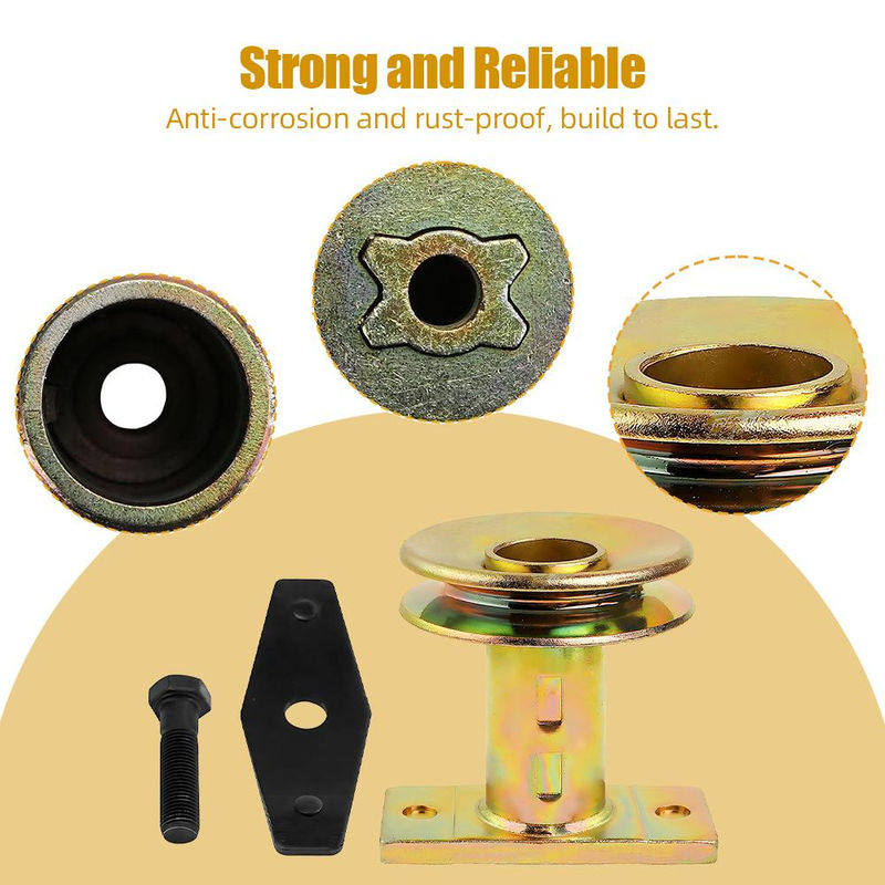 Kkmoon Rasenmäher-Klingenadapter-Set mit Riemenscheibe und Schraube, ersetzt 710-1044 687-02528 736-0524B, bunt - Bild 4