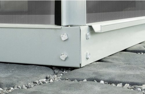 Vitavia Stahlfundament 11500 für Gewächshäuser in Grau, verzinkter Stahl, B/T/H: 441 x 254 x 6 cm - Bild 1