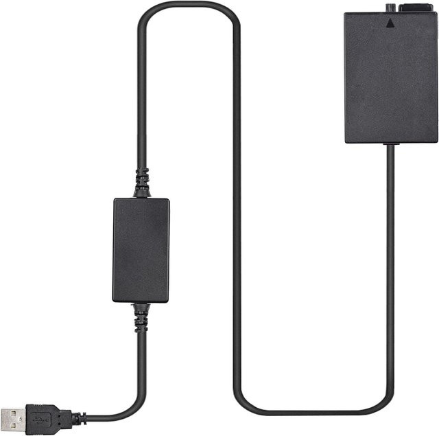 Andoer DR-E8 USB-Stromversorgungs-Set mit AC-Adapter, Dummy-Batterie und DC-Koppler in Schwarz - Bild 1