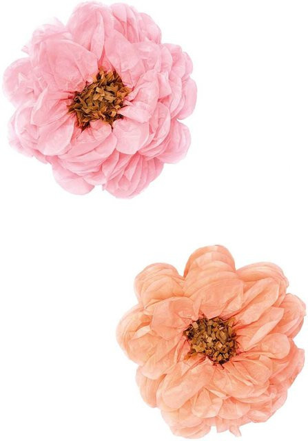 Rico Design Seidenpapierblumen in Pastellfarben, 2 Stück, Höhe: 25 cm - Bild 1