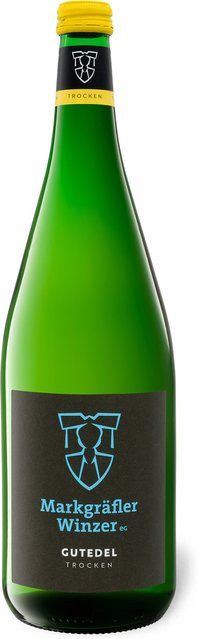 Markgräfler Winzer Gutedel Qualitätswein trocken 2024 Weißwein 1 l - Bild 1