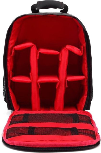 KaiSai Outdoor Kamerarucksack für DSLR-Kameras, wasserabweisend und atmungsaktiv, Rot - Bild 1