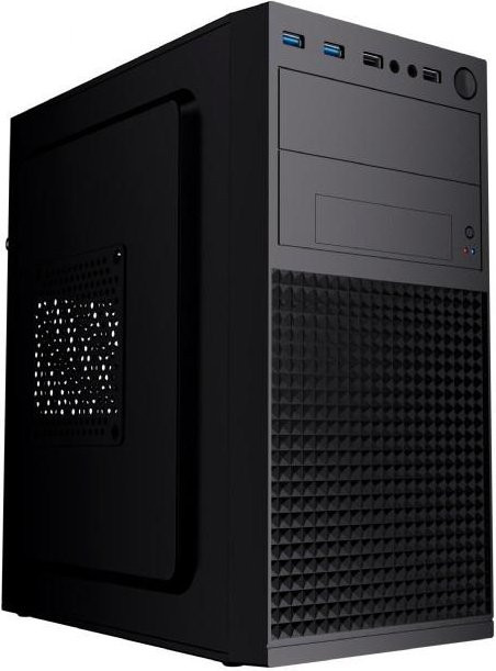 Fornax K300 Micro-ATX PC-Gehäuse in Schwarz mit 2x USB 3.0 und 2x USB 2.0 - Bild 1