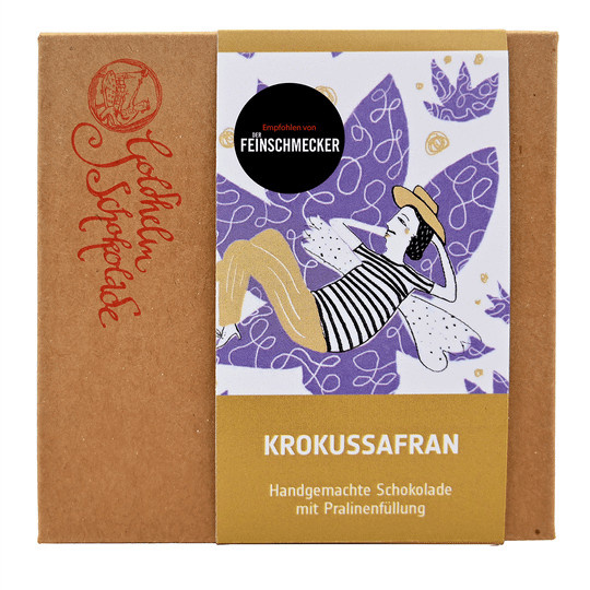 Goldhelm Schokolade Krokussafe Schokoladentafel 100 g - Bild 1