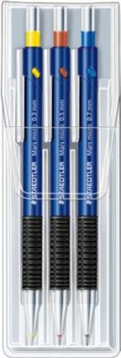 Staedtler Mars Micro 775 Druckbleistift mit B-Minen in Blau, 3er-Set - Bild 2