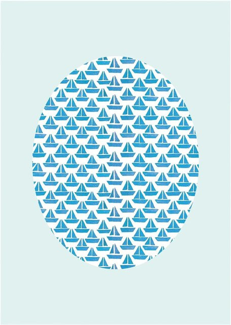 Komar Wandbild Shelly Aqua in Blau, B/H: 30 x 40 cm - Bild 1