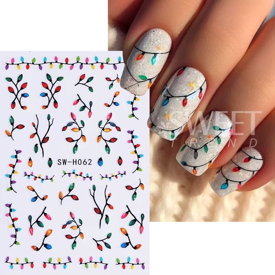Sweet Trend Nagelaufkleber, bunt, glänzend, 2 Stück - Bild 2