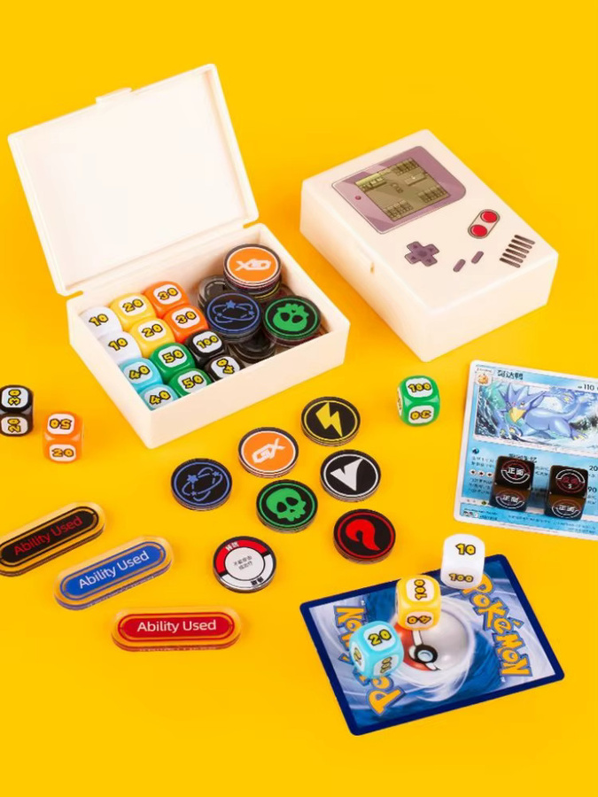 Bandai Pokémon Farbige Acryl-Digitalwürfel-Schadenindikator-Set, Zubehör - Bild 3