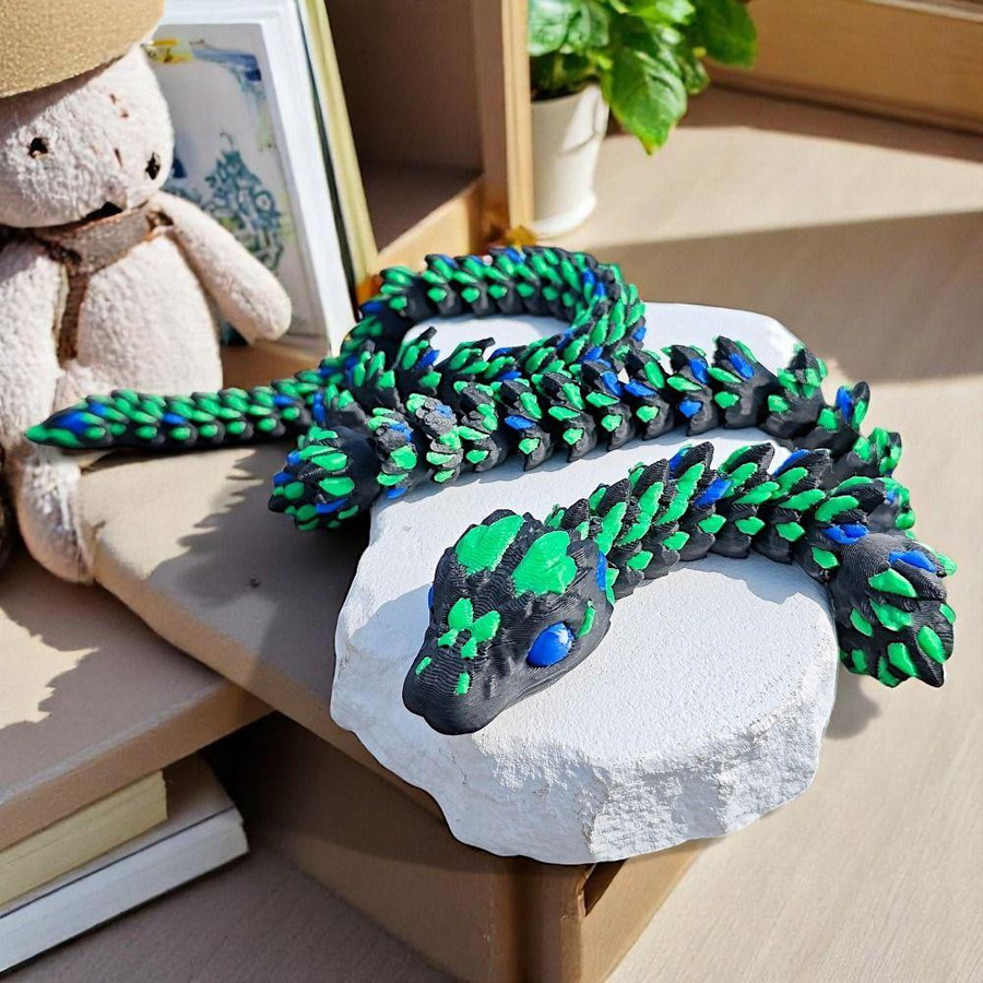 Yiran bag 3D-gedruckte Schlange, Gelenkiges Spielzeug, Bunt / Mehrfarbig - Bild 2