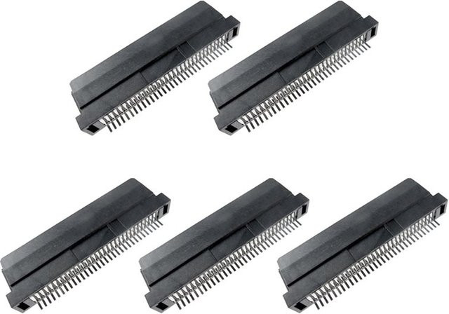 5er-Set FULL 32 Pin Game Cartridge Card Slot Connector Adapter Reader für Gameboy Color, GBA und NDS in Schwarz - Bild 1