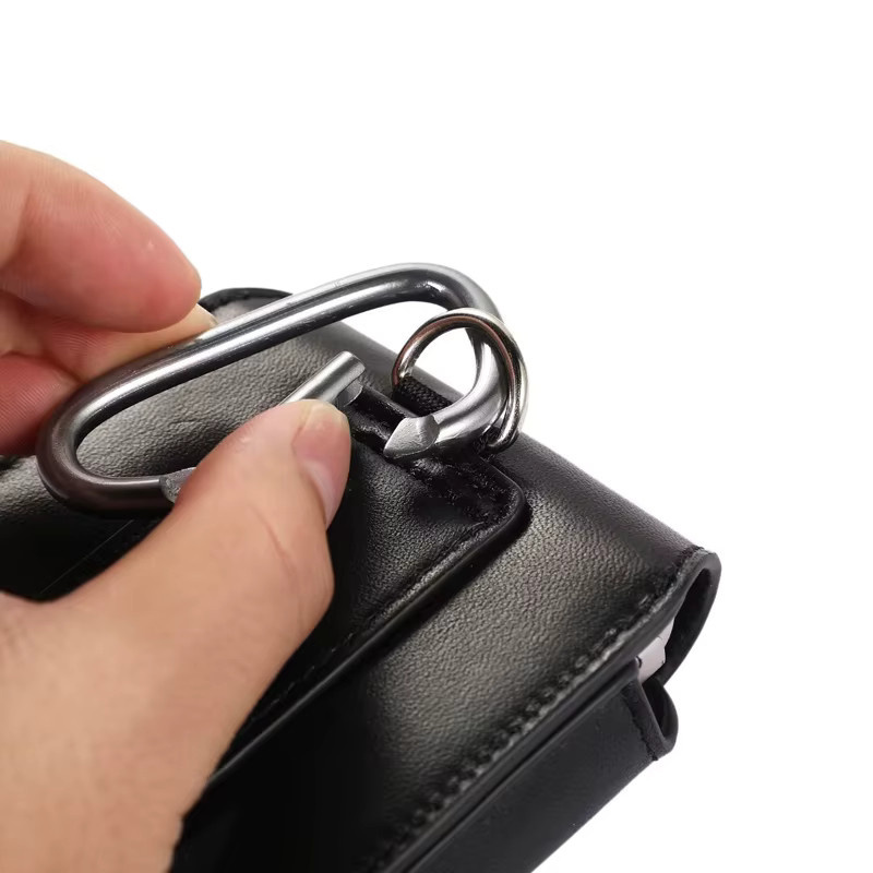 FaLi Qisubao Hüfttasche aus echtem Leder in Schwarz für faltbare Smartphones wie Samsung Galaxy Z Flip und Motorola Razr 60/50 Ultra - Bild 5