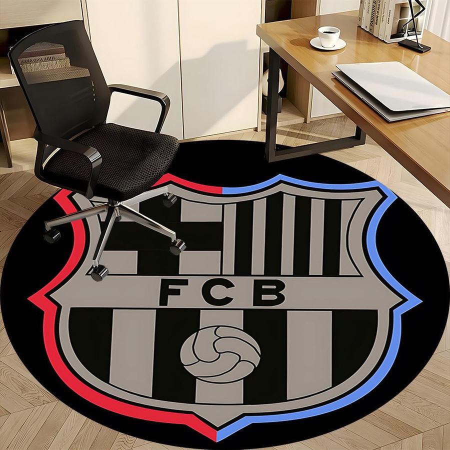 Runder Büroteppich FC Barcelona, Mehrfarbig, Durchmesser: 80 cm - Bild 2