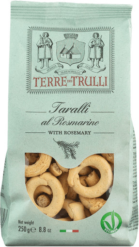 Terre dei Trulli Taralli al Rosmarino Salzgebäck 250 g - Bild 1