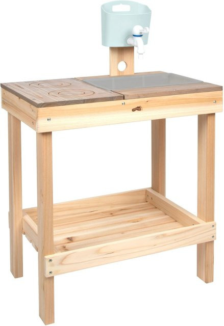 small foot Matschküche und Spieltisch aus Vollholz mit Wasserwasserspielfunktion in Mehrfarbig - Bild 1