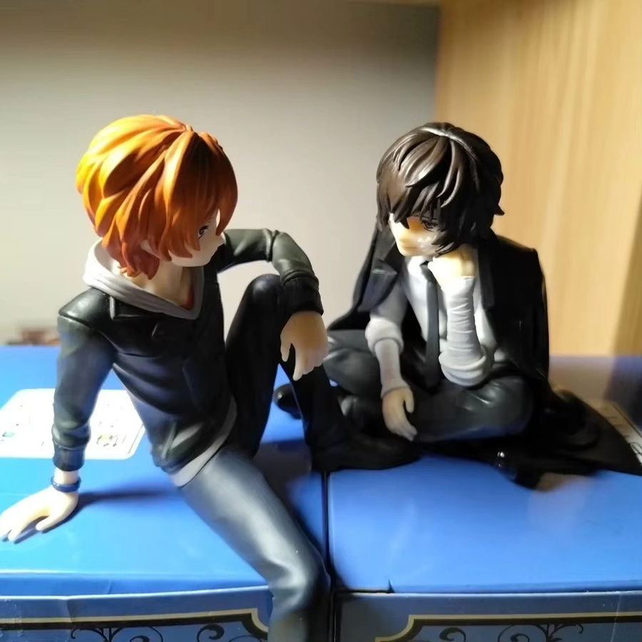 Bandai Bungo Stray Dogs Dazai Osamu und Nakahara Chuuya Actionfiguren, 2-teiliges Set, Kunststoff, bunt - Bild 4