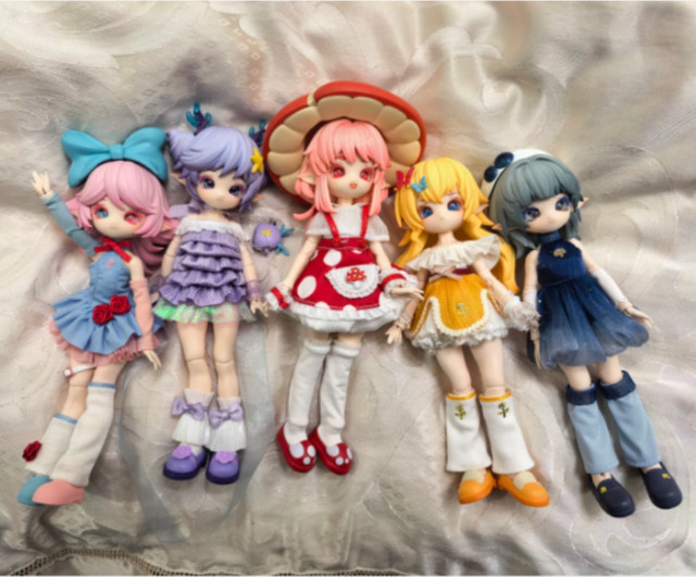 Bandai Pilz-BJD-Blindbox, Spielzeugfiguren, 12 bewegliche Punkte - Bild 1