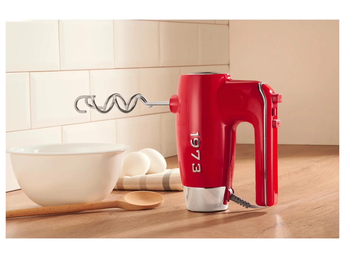 SILVERCREST Handmixer SHM 400 H1 in Rot mit Pulse-Funktion und spülmaschinenfesten Teilen - Bild 2