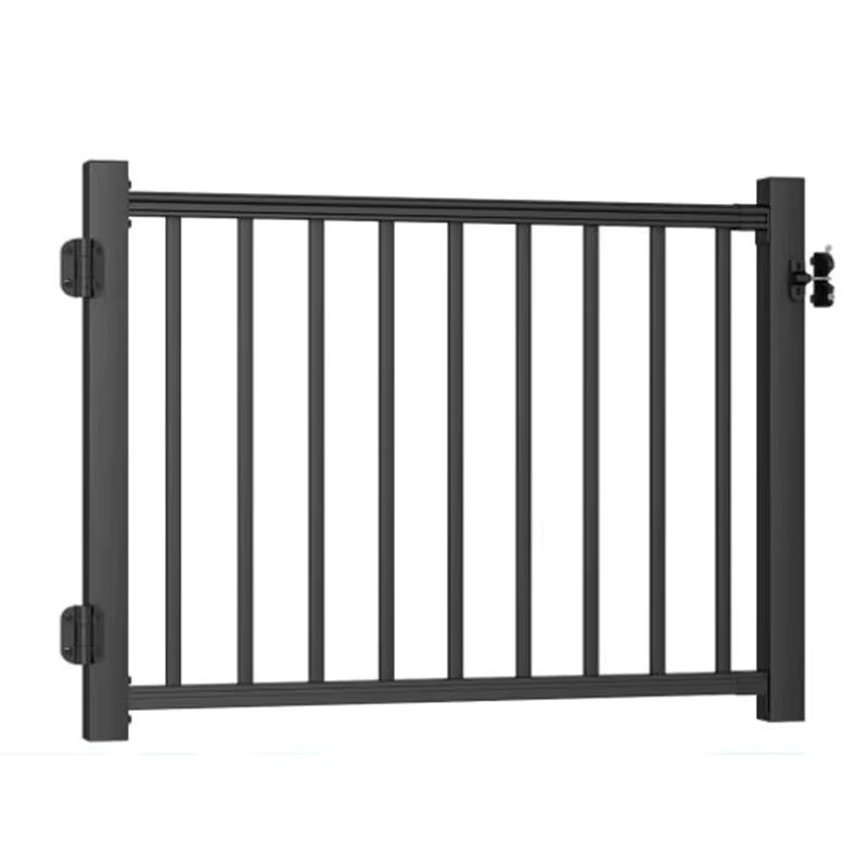 Amerikanisches Sicherheitstor für den Außenbereich in Schwarz, B/H: 91,44 x 121,92 cm - Bild 5