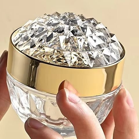HNKMP Glas Tiegel für Gesichtscreme, 50g, mit Deckel - Bild 1