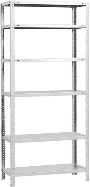 PROREGAL Schraubregal Panda Tall mit 6 Fachböden, Weiß, H x B x T: 200 x 90 x 30 cm - Bild 1