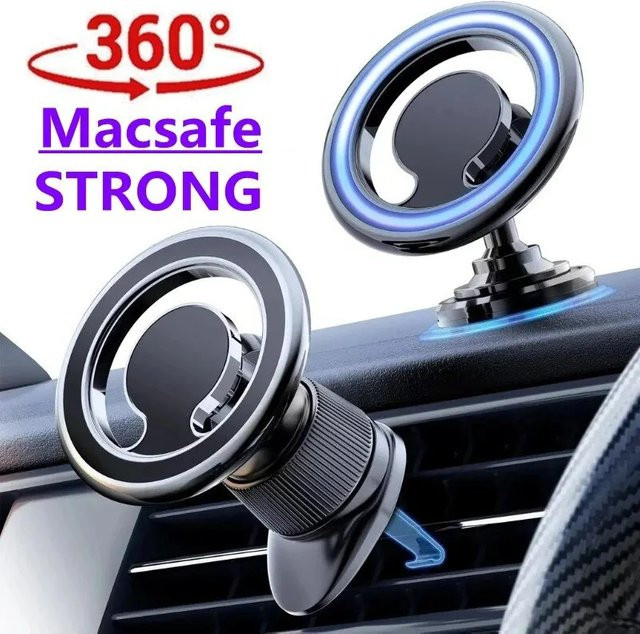 Maerknon Magnetische Universal Auto Telefonhalterung mit 360 Grad Rotation für Dashboard oder Lüftungsschlitz, Schwarz - Bild 1
