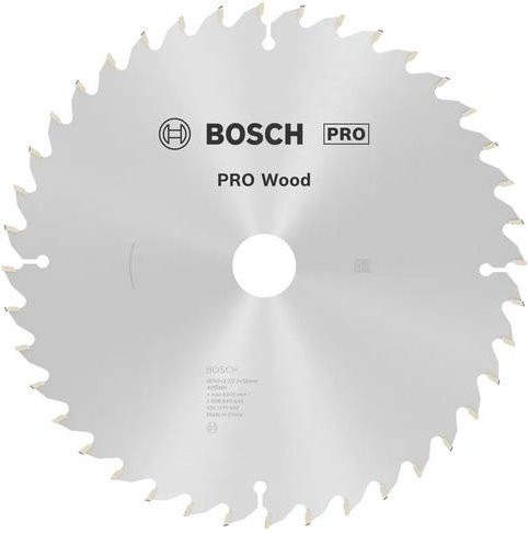 Bosch Optiline Wood Kreissägeblatt für Kapp- und Gehrungssägen, Hartmetall, Farbe: Silber, Durchmesser: 250 mm, Bohrung: 25 mm, Zähneanzahl: 40 - Bild 1
