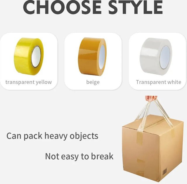 APORNI Hochviskoses OPP-Verpackungsband transparent - Bild 1