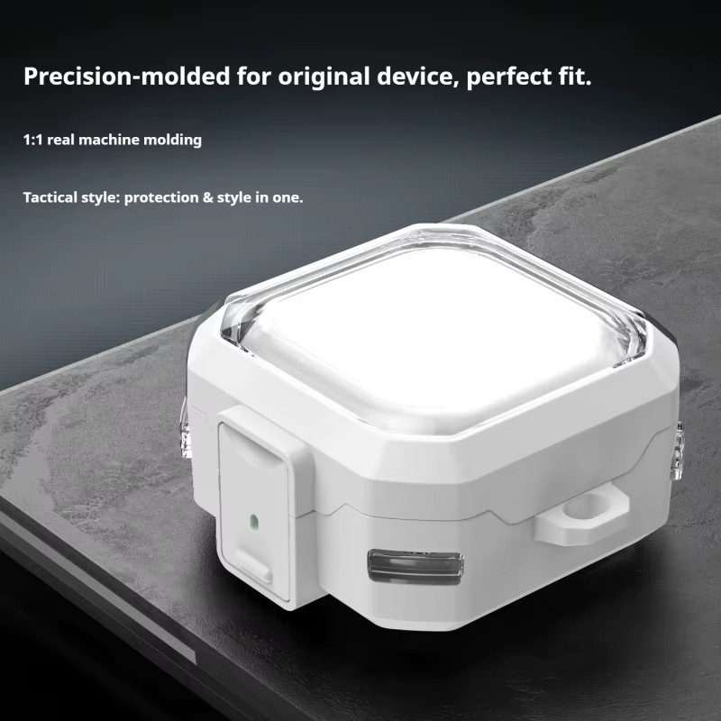 DIXSG Schutzhülle für Galaxy Buds 4 / 4 Pro mit transparentem Deckel und Sicherheitsverschluss in Blau und Transparent - Bild 3