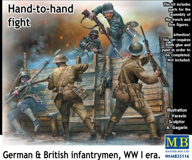 Master Box Hand-to-Hand Fight, Kunststoff, 1:35 - Bild 1