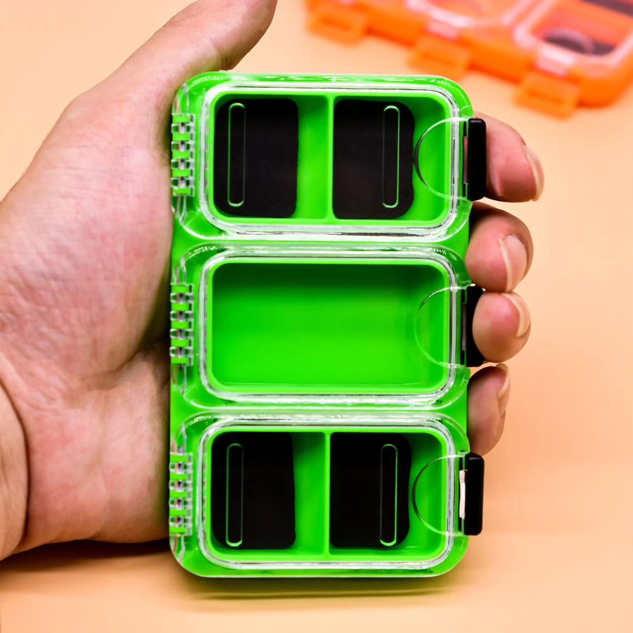 Topranc Hakenorganizer Aufbewahrungsbox aus Kunststoff, wasserdicht und selbstklebend, Orange - Bild 2