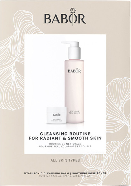 Babor Hyaluronic Cleansing Balm & Soothing Rose Toner Set, 215 ml - Bild 1